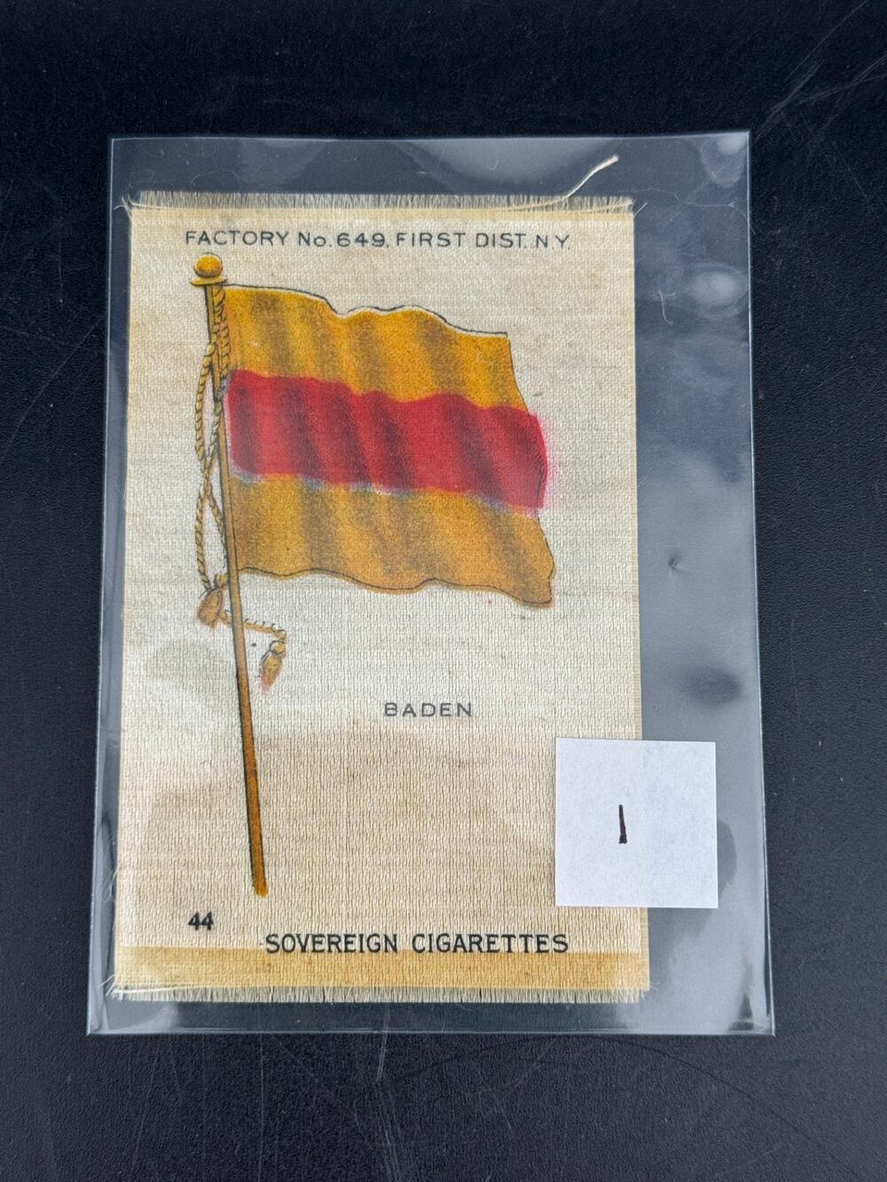 Antique Cigarette Silks, Flags, Lot of 5